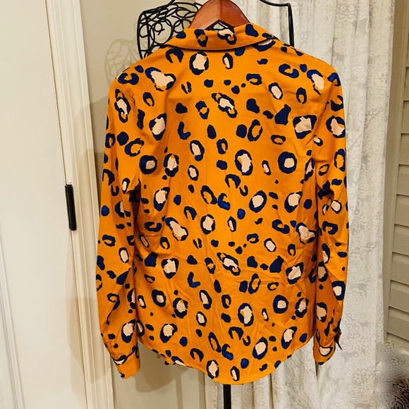 N5-NEW WITH TAGS 3.1 Phillip Lim Orange Oversized Leopard Print Blazer - Picture 8 of 10